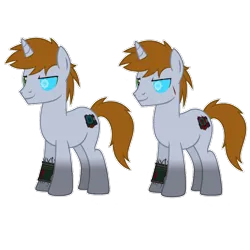 Size: 2560x2560 | Tagged: safe, artist:ramixe dash, derpibooru import, oc, oc:littlepip, unofficial characters only, pony, unicorn, fallout equestria, image, male, png, rule 63, simple background, stallion, transparent background