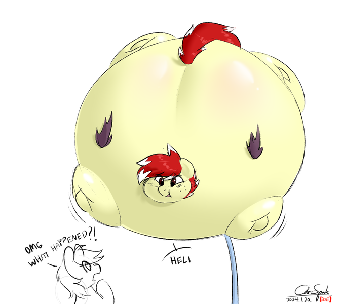 Size: 963x856 | Tagged: questionable, artist:cdrspark, artist:montsundere, color edit, derpibooru import, edit, editor:cdrspark, oc, oc:aaaaaaaaaaa, bat pony, air inflation, balloon, balloon fetish, belly, big belly, colored, fetish, helium inflation, huge belly, image, impossibly large belly, inflation, male, png, simple background, white background
