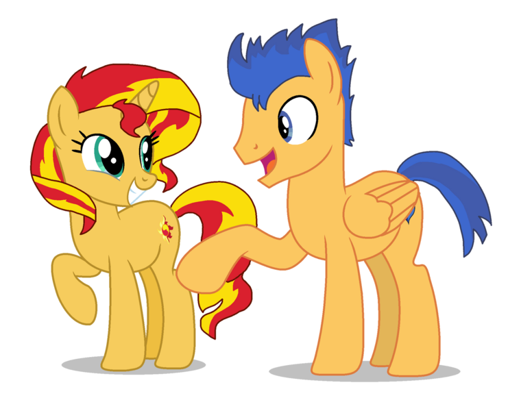 Size: 1280x1036 | Tagged: safe, artist:mlp-headstrong, derpibooru import, flash sentry, sunset shimmer, female, flashimmer, g4, image, male, png, shipping, straight