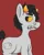 Size: 477x600 | Tagged: safe, artist:tiger-puppy, ponified, pony, colt, crossover, cutie mark, eyebrows, gritted teeth, homestuck, image, karkat vantas, looking back, male, png, simple background, solo, tail, yellow sclera