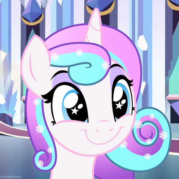 Size: 2000x2000 | Tagged: safe, artist:lovinglypromise, derpibooru import, oc, oc:lovely promise, pony, female, image, mare, not flurry heart, offspring, parent:princess cadance, parent:shining armor, parents:shiningcadance, png, solo, starry eyes, wingding eyes