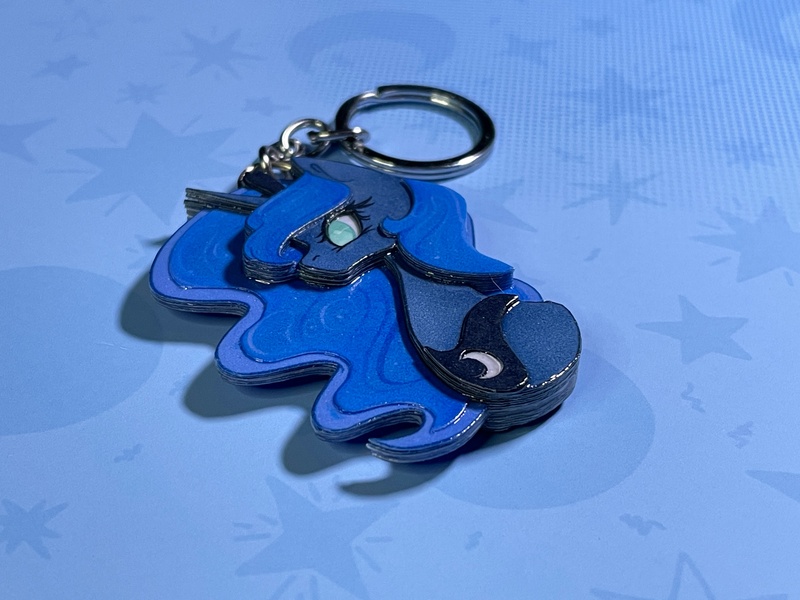 Size: 4032x3024 | Tagged: safe, derpibooru import, princess luna, alicorn, art, artwork, buy, craft, handmade, image, jpeg, keychain, my little pony, princessluna, sale, solo, trinket