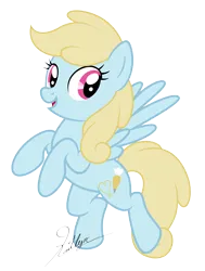 Size: 6000x7947 | Tagged: safe, artist:kaitykat117, derpibooru import, oc, oc:buttercream flow, unofficial characters only, pegasus, base used, cute, flying, high res, image, pegasus oc, png, raised hoof, simple background, smiling, solo, spread wings, transparent background, vector, wings