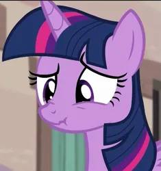 Size: 677x720 | Tagged: safe, derpibooru import, screencap, twilight sparkle, twilight sparkle (alicorn), alicorn, pony, season 5, the cutie map, cropped, female, g4, image, mare, png, scrunchy face