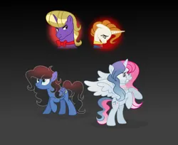 Size: 4965x4051 | Tagged: safe, artist:darbypop1, derpibooru import, oc, oc:hallmark, oc:melody everbelle, oc:royal richie, oc:sanaa, unofficial characters only, alicorn, pegasus, pony, unicorn, female, image, male, mare, png, stallion
