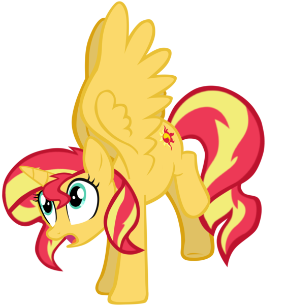 Size: 5962x6332 | Tagged: safe, alternate version, artist:benpictures1, ponerpics import, ponybooru import, sunset shimmer, alicorn, pony, series:shimmerverse, equestria girls, equestria girls (movie), alicornified, alternate timeline, alternate universe, cute, female, image, mare, png, race swap, shimmerbetes, shimmercorn, simple background, solo, transparent background, vector