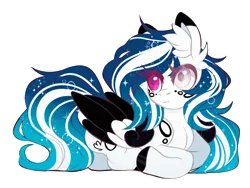 Size: 1500x1125 | Tagged: safe, artist:inspiredpixels, derpibooru import, oc, oc:marie pixel, pegasus, pony, colored wings, female, heterochromia, image, lying down, mare, png, prone, simple background, solo, transparent background, two toned wings, wings