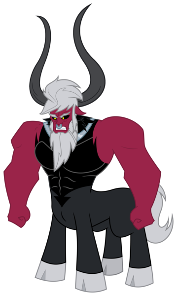 Size: 2547x4262 | Tagged: safe, artist:mlgtrap, derpibooru import, lord tirek, centaur, taur, antagonist, cloven hooves, g4, human face, image, male, nose piercing, piercing, png, simple background, solo, transparent background, vector