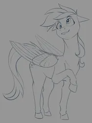 Size: 1050x1400 | Tagged: safe, artist:stray prey, derpibooru import, derpy hooves, pegasus, pony, image, png, solo