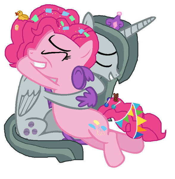 Size: 744x758 | Tagged: safe, artist:diana173076, derpibooru import, marble pie, pinkie pie, alicorn, earth pony, the last problem, alicornified, crying, female, hug, image, jewelry, jpeg, liquid pride, marblecorn, older, older marble pie, older pinkie pie, pie sisters, race swap, regalia, sibling love, siblings, sisterly love, sisters, tears of joy