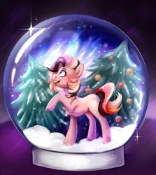 Size: 2150x2412 | Tagged: safe, artist:pozya1007, derpibooru import, oc, earth pony, pony, cute, decoration, image, png, smiling, snow, solo