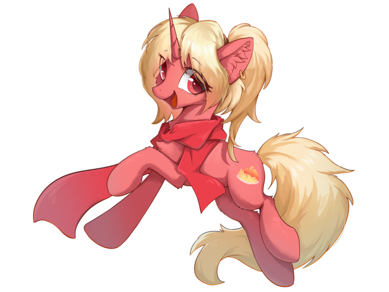 Size: 2732x2048 | Tagged: safe, artist:gale spark, derpibooru import, oc, oc:huolinghuan, pony, unicorn, chengdu, china, image, mascot, png, simple background, solo, transparent background