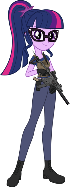 Size: 1590x4242 | Tagged: safe, artist:edy_january, artist:twilirity, derpibooru import, edit, vector edit, sci-twi, twilight sparkle, human, equestria girls, equestria girls series, armor, body armor, boots, call of duty, call of duty: modern warfare 2, clothes, denim, equipment, g4, gears, glasses, gloves, gun, handgun, image, jeans, knife, kriss vector.super v, m1911, pants, pistol, png, saop mctavish, shirt, shoes, simple background, solo, special forces, submachinegun, tactical vest, task forces 141, transparent background, trigger discipline, united states, vector, weapon