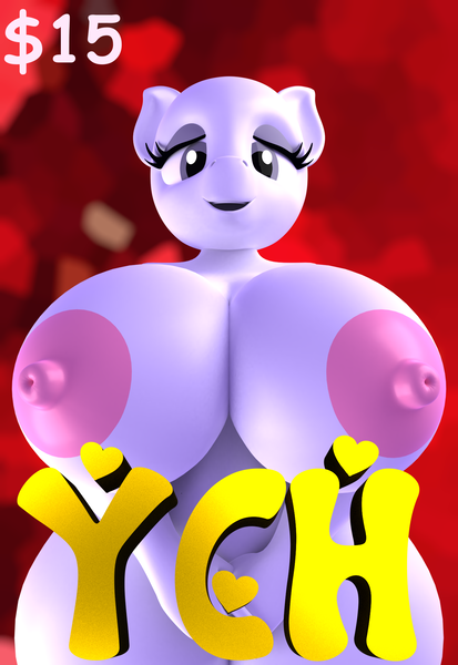 Size: 1378x2000 | Tagged: questionable, artist:argos90, derpibooru import, anthro, 3d, big breasts, breasts, commission, image, nipples, nudity, png, your character here