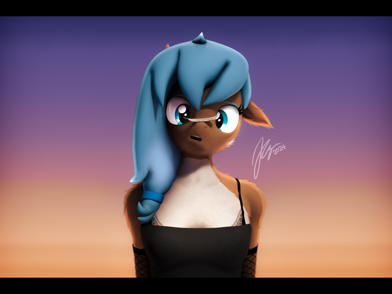Size: 7200x5400 | Tagged: safe, artist:imafutureguitarhero, derpibooru import, oc, oc:iva, unofficial characters only, anthro, earth pony, pony, 3d, :o, absurd resolution, arm fluff, black bars, bra, bra strap, breast fluff, breasts, bust, cheek fluff, chest fluff, chromatic aberration, cleavage, cleavage fluff, clothes, colored eyebrows, colored eyelashes, commission, cross-eyed, cute, daaaaaaaaaaaw, ear fluff, earth pony oc, evening gloves, feather, female, film grain, fishnet clothing, floppy ears, fluffy, fur, g4, gloves, gradient background, image, jpeg, long gloves, mare, neck fluff, nose wrinkle, ocbetes, one ear down, open mouth, paintover, pre sneeze, race swap, revamped anthros, revamped ponies, shoulder fluff, signature, solo, source filmmaker, this will end in sneezing, tube top, underwear, wall of tags, ych result