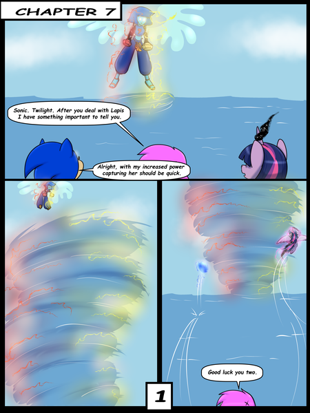 Size: 6000x8000 | Tagged: safe, artist:chedx, derpibooru import, twilight sparkle, twilight sparkle (alicorn), alicorn, comic:learning with pibby glitch battles, comic, commission, community related, corrupted, crossover, error, glitch, image, lapis lazuli (steven universe), multiverse, pibby, png, sonic the hedgehog, sonic the hedgehog (series), steven universe