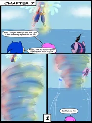 Size: 6000x8000 | Tagged: safe, artist:chedx, derpibooru import, twilight sparkle, twilight sparkle (alicorn), alicorn, comic:learning with pibby glitch battles, comic, commission, community related, corrupted, crossover, error, glitch, image, lapis lazuli (steven universe), multiverse, pibby, png, sonic the hedgehog, sonic the hedgehog (series), steven universe