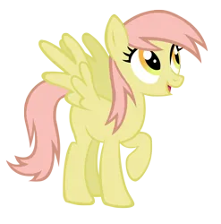 Size: 1592x1611 | Tagged: safe, artist:durpy, derpibooru import, high spirits, pegasus, pony, .ai available, .svg available, background pony, female, full body, g4, hooves, image, looking up, mare, open mouth, open smile, pink hair, pink mane, pink tail, png, raised hoof, simple background, smiling, solo, spread wings, standing, tail, transparent background, vector, wings, yellow eyes