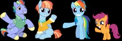 Size: 1281x430 | Tagged: safe, artist:twilyisbestpone, derpibooru import, bow hothoof, rainbow dash, scootaloo, windy whistles, pegasus, pony, adopted, adopted daughter, adopted offspring, big grin, bowabetes, clothes, cute, cutealoo, dashabetes, family, father and child, father and daughter, female, filly, foal, grin, image, jacket, male, mare, mother and child, mother and daughter, png, scootadoption, scootalove, siblings, sisters, smiling, stallion, waving, waving at you, windybetes
