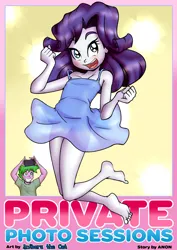 Size: 3720x5244 | Tagged: safe, artist:anibaruthecat, banned from derpibooru, ponerpics import, ponybooru import, rarity, spike, comic:private photo sessions (eqg), equestria girls, female, image, lolicon, male, png, shipping, sparity, straight, underage