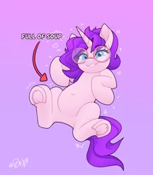 Size: 2177x2480 | Tagged: safe, artist:rivin177, derpibooru import, oc, oc:rivin, pony, unicorn, belly, belly button, blue eyes, glasses, grin, image, looking at you, meme, png, raised hoof, smiling, underhoof
