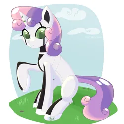 Size: 4000x4000 | Tagged: safe, artist:cattstaycool, derpibooru import, sweetie belle, pony, robot, robot pony, unicorn, image, png, sweetie bot