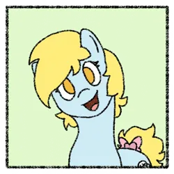 Size: 650x650 | Tagged: safe, artist:nukepony360, derpibooru import, oc, oc:snowball, unofficial characters only, earth pony, pony, border, bow, female, image, looking at you, mare, png, simple background