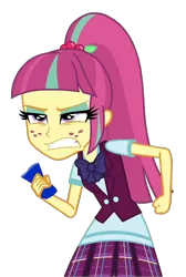 Size: 900x1342 | Tagged: safe, derpibooru import, edit, edited screencap, screencap, sour sweet, human, equestria girls, angry, background removed, g4, image, looking at someone, png, simple background, solo, transparent background