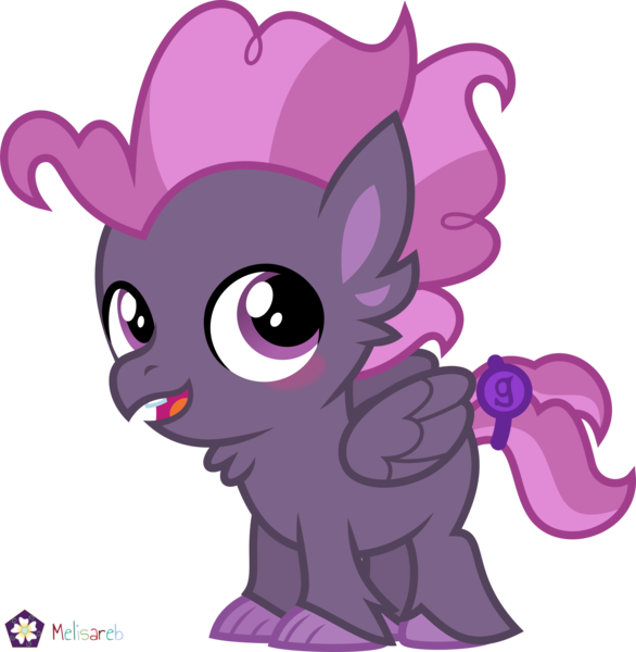 Size: 4000x4094 | Tagged: safe, artist:melisareb, derpibooru import, hippogriff, pony, .svg available, absurd resolution, alphabet lore, blushing, colt, crossover, fledgeling, foal, g, g jr., image, male, number lore, offspring, open mouth, png, simple background, solo, teeth, transparent background, vector