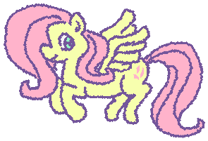 Size: 295x201 | Tagged: safe, artist:tubular, derpibooru import, fluttershy, pegasus, pony, animated, female, gif, gif for breezies, image, mare, picture for breezies, simple background, smiling, solo, transparent background, wiggle