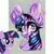 Size: 720x720 | Tagged: safe, artist:lery rada, twilight sparkle, pony, unicorn, bust, chest fluff, female, heart eyes, huge ears, image, jpeg, looking at you, mare, portrait, screencap reference, smiling at you, solo, wingding eyes