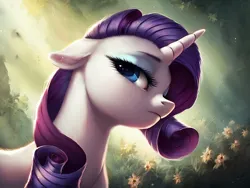 Size: 4096x3072 | Tagged: safe, ai content, derpibooru import, machine learning generated, stable diffusion, rarity, pony, unicorn, g4, generator:pony diffusion v6 xl, image, jpeg, prompt in description, prompter:mfg637, solo