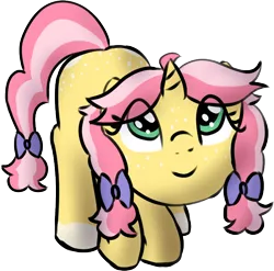 Size: 694x685 | Tagged: safe, artist:craftycirclepony, derpibooru import, oc, oc:crafty circles, unofficial characters only, pony, unicorn, bow, butt freckles, coat markings, cute, face down ass up, female, filly, foal, freckles, hair bow, image, leaning, looking at you, looking up, looking up at you, png, socks (coat marking)