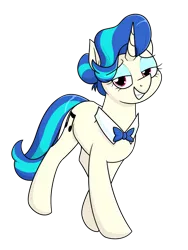 Size: 1234x1640 | Tagged: safe, artist:moonatik, derpibooru import, vinyl scratch, pony, unicorn, bowtie, eyeshadow, female, hair bun, image, lidded eyes, makeup, mare, png, simple background, smiling, solo, transparent background, vinyl class