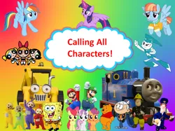 Size: 960x719 | Tagged: artist needed, safe, anonymous artist, artist:cloudy glow, artist:homersimpson1983, artist:tardifice, artist:thatguy1945, derpibooru import, apple bloom, rainbow dash, scootaloo, sweetie belle, twilight sparkle, twilight sparkle (alicorn), windy whistles, alicorn, bear, earth pony, human, pegasus, pony, robot, unicorn, blossom (powerpuff girls), bob the builder, bubbles (powerpuff girls), buttercup (powerpuff girls), clothes, crossover, cutie mark crusaders, digger, dipsy, female, firefighter, fireman sam, flying, glow, glowing horn, grin, horn, image, jenny wakeman, laa-laa, lincoln loud, locomotive, luigi, male, mare, mario, mother and child, mother and daughter, my life as a teenage robot, open mouth, open smile, png, po, pooh, poster, postman, postman pat, scoop (bob the builder), siblings, sisters, smiling, smirk, spongebob squarepants, spongebob squarepants (character), spread wings, story included, super mario bros., teletubbies, the loud house, the powerpuff girls, thomas and friends, thomas the tank engine, tinky winky, train, wings, winnie the pooh