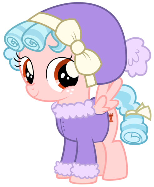 Size: 1275x1553 | Tagged: safe, derpibooru import, edit, cozy glow, pegasus, pony, clothes, cozybetes, cute, female, filly, foal, g4, image, png, simple background, smiling, solo, transparent background, winter outfit