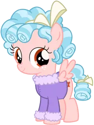 Size: 1285x1705 | Tagged: safe, derpibooru import, edit, cozy glow, pegasus, pony, clothes, cozybetes, cute, female, filly, foal, g4, image, missing accessory, png, simple background, smiling, solo, transparent background, winter outfit