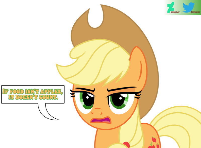 Size: 6600x4871 | Tagged: safe, artist:kuren247, derpibooru import, applejack, earth pony, pony, applejack is not amused, applejack's hat, cowboy hat, female, g4, hat, image, png, simple background, solo, speech bubble, text, transparent background, unamused, vector