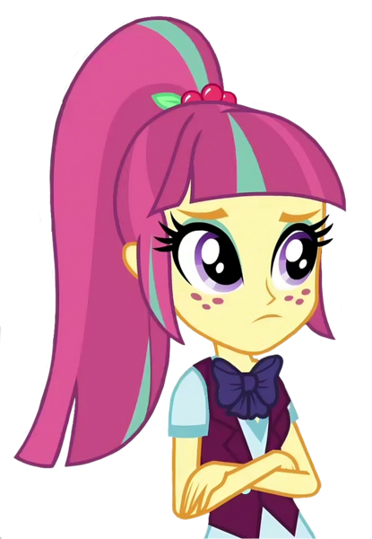 Size: 831x1201 | Tagged: safe, derpibooru import, edit, edited screencap, screencap, sour sweet, human, equestria girls, background removed, crossed arms, g4, image, looking at something, png, simple background, solo, transparent background