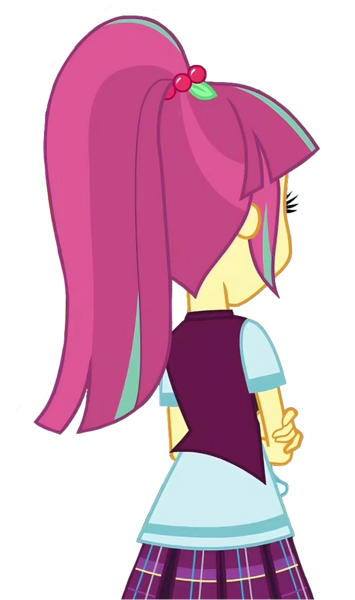 Size: 662x1118 | Tagged: safe, derpibooru import, edit, edited screencap, screencap, sour sweet, human, equestria girls, background removed, crossed arms, g4, image, png, rear view, shadowbolts, simple background, solo, transparent background