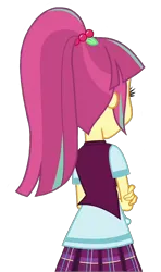 Size: 662x1118 | Tagged: safe, derpibooru import, edit, edited screencap, screencap, sour sweet, human, equestria girls, background removed, crossed arms, g4, image, png, rear view, shadowbolts, simple background, solo, transparent background