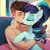 Size: 1280x1280 | Tagged: safe, ai content, artist:e1quimico, machine learning generated, ponerpics import, ponybooru import, prompter:e1quimico, coloratura, human, pony, clothes, eyelashes, female, hug, human on pony action, image, interspecies, jpeg, kiss on the lips, kissing, male, mare, partial nudity, straight, topless