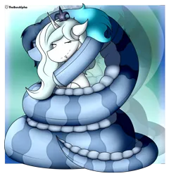 Size: 1667x1737 | Tagged: safe, artist:thebenalpha, derpibooru import, oc, oc:grazia, oc:opal brona, changeling, changeling queen, lamia, original species, plush pony, pony, button, button eyes, coils, cuddling, cute, doll, duet, female, hug, image, plushie, png, reflection, toy