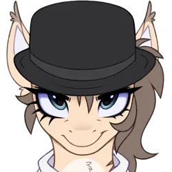 Size: 3000x3000 | Tagged: safe, artist:pesty_skillengton, derpibooru import, oc, oc:dima, pegasus, pony, a clockwork orange, bust, crossover, hat, image, png, simple background, solo, transparent background