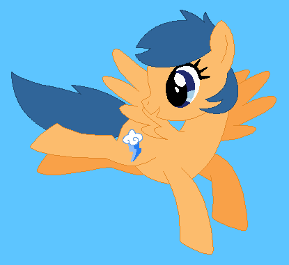 Size: 415x381 | Tagged: safe, artist:selenaede, artist:sillykids63, ponerpics import, first base, pegasus, pony, adorabase, alternate universe, base used, blue background, cute, female, first base can fly, flying, g4, image, mare, older, older first base, open mouth, open smile, pegasus first base, png, simple background, smiling, solo