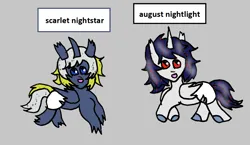 Size: 1128x653 | Tagged: safe, artist:ask-luciavampire, derpibooru import, oc, unofficial characters only, dracony, dragon, hybrid, pony, undead, vampire, vampony, ask, duo, image, png, tumblr