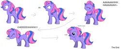 Size: 1864x752 | Tagged: safe, artist:sarahgirl1998, derpibooru import, oc, oc:sneezy sniffles, unofficial characters only, pony, unicorn, pony creator, blue eyes, comic, eyes closed, female, fetish, horn, image, mare, png, pre sneeze, simple background, sneezing, sneezing fetish, solo, standing, tail, two toned mane, two toned tail, white background