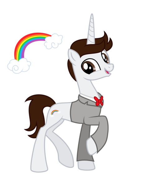 Size: 3649x4417 | Tagged: safe, artist:darbypop1, derpibooru import, ponified, pony, unicorn, image, pee-wee herman, png, simple background, solo, transparent background