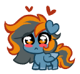 Size: 80x74 | Tagged: safe, artist:confetticakez, derpibooru import, oc, oc:skittle, unofficial characters only, pegasus, pony, chibi, cute, floppy ears, image, ocbetes, png, simple background, smol, solo, tiny, tiny ponies, transparent background