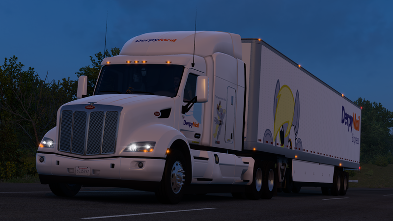 Size: 1920x1080 | Tagged: safe, artist:owlcat, derpibooru import, derpy hooves, american truck simulator, g4, image, png